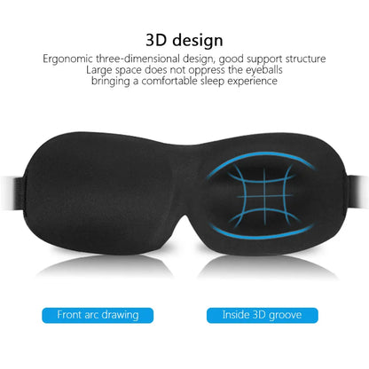 1 Pc 3D Sleep Mask Blindfold Sleep Aid Soft Memory Foam Eye Mask Suitable for Sleep Travel Blackout Sleep Mask Eye Mask Eyepatch