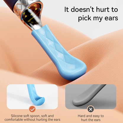 Ear Wax Removal Tool Camera Waterproof Ear Cleaner with Camera Visual Ear Pick Tweezers Wax Remover Ear Cleaning Kit for Family